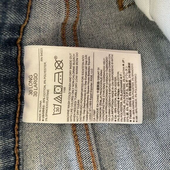 Banana Republic Straight Leg Jeans Lightly Distressed 30 Long - Picture 6 of 7